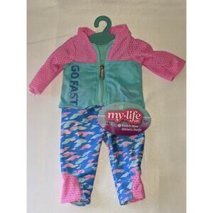 My Life AS Doll Pink & Blue Athletic Outfit with Jacket Fits 18" Doll